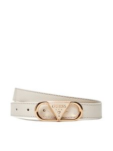 Guess Pasek Damski BW9270 P5320 Biały. Białe paski Guess, z aplikacjami, ze skóry. Za 139,99 zł.