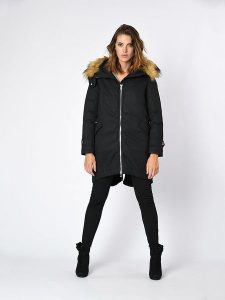 Northwood Parka w kolorze czarnym rozmiar: M. Czarne płaszcze Northwood, m, bez wzorów, bez kaptura. Za 203,45 zł.