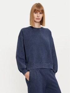Deha Bluza C12131 Granatowy Regular Fit. Niebieskie bluzy Deha, s, bez wzorów, z bawełny, bez kaptura. Za 299,99 zł.