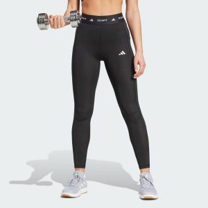 Legginsy Techfit Stash Pocket Full-Length. Czarne legginsy ADIDAS, bez wzorów, z materiału. Za 199,00 zł.