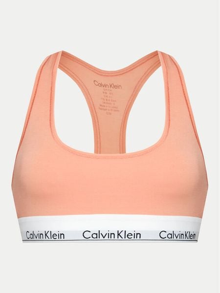 Calvin Klein Underwear Biustonosz top 0000F3785E Koralowy. Pomarańczowe biustonosze Calvin Klein Underwear, bez wzorów, z bawełny. Za 99,99 zł.