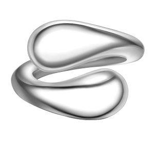 Yokoamii Pierscionek z metalowego stopu w srebrze Pierścionki 1 ct Damski. Szare pierścionki Yokoamii, metalowe. Za 159,99 zł.