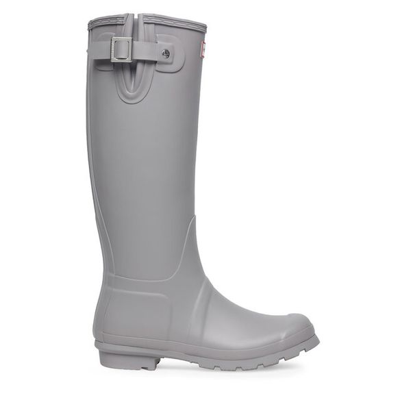 Kalosze Hunter. Szare kalosze Hunter, bez wzorów. Za 279,99 zł.