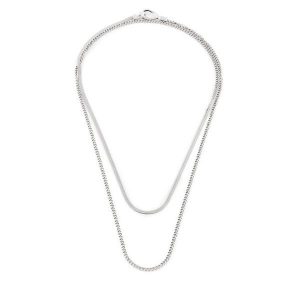 Naszyjnik Calvin Klein. Szare naszyjniki Calvin Klein, srebrne. Za 269,99 zł.