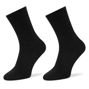 Skarpety długie HUGO. Czarne skarpetki Hugo, bez wzorów. Za 39,99 zł.
