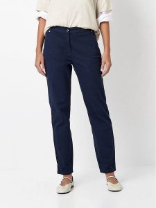 Toni Spodnie chino w kolorze granatowym rozmiar: W42. Niebieskie chinosy Toni, bez wzorów. Za 173,99 zł.