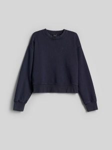4F Bluza dresowa regular bez kaptura damska - granatowa XL. Niebieskie bluzy 4f, uniwersalny, bez wzorów, z dresówki, bez kaptura. Za 149,99 zł.