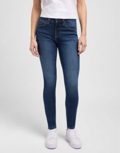 DAMSKIE SPODNIE LEE HIGH RISE SKINNY FIRST DATE 112346955 L34G016005. Jeansy Lee, bez wzorów, z jeansu. Za 189,99 zł.