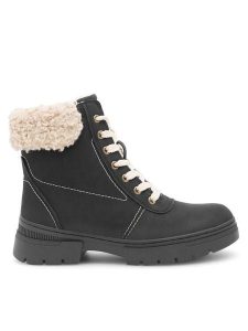 Go Soft Botki MIRIAM SWS6217-02 Czarny. Czarne botki Go Soft, bez wzorów, ze skóry, bez obcasa, na płaskiej podeszwie, bez zapięcia. Za 199,99 zł.
