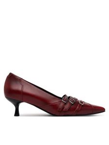 Vagabond Shoemakers Czółenka Lykke 5714-118-47 Czerwony. Czerwone czółenka Vagabond Shoemakers, bez wzorów, ze skóry, bez obcasa, bez zapięcia. Za 359,99 zł.