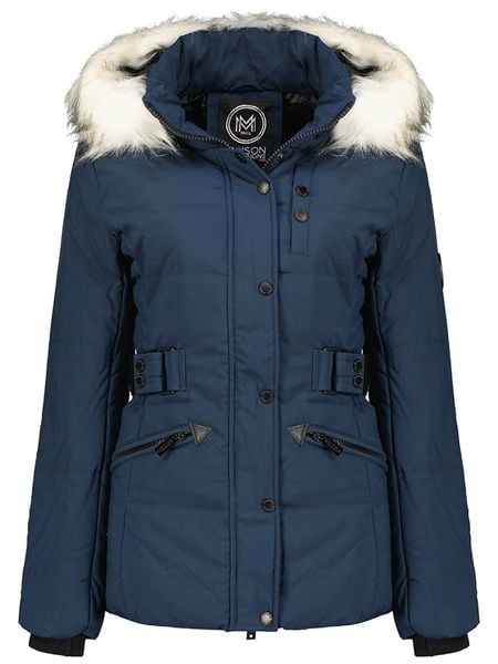 Maison Montaigne Kurtka pikowana "Chesmai" w kolorze granatowym rozmiar: XXL. Niebieskie kurtki Maison Montaigne, xxl, bez wzorów, bez kaptura. Za 249,76 zł.