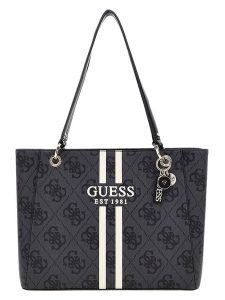 Guess Shopper bag w kolorze antracytowym - 37 x 26 x 10 cm rozmiar: onesize. Czarne shopper bag Guess, z aplikacjami, na ramię, bez dodatków. Za 509,89 zł.