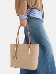 MEXX Torebka CEO-MEXX-X-007-09 Beżowy. Brązowe torebki klasyczne Mexx, bez wzorów, z materiału, bez dodatków. Za 139,99 zł.