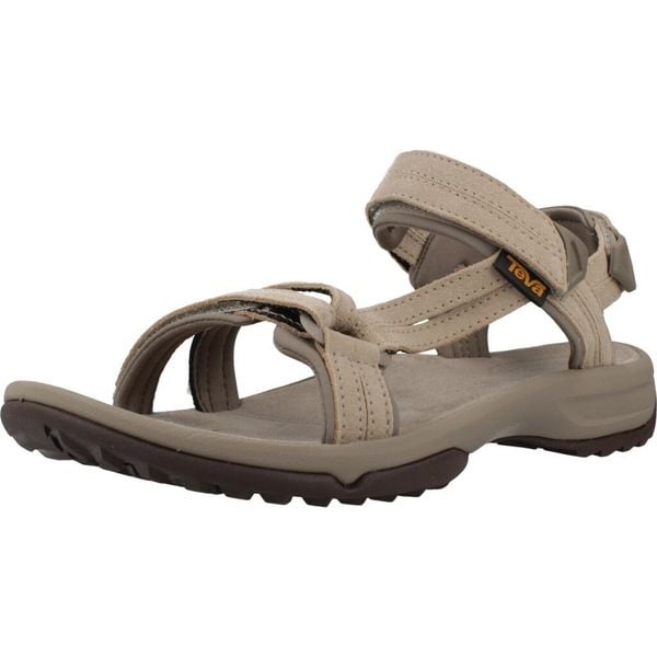 Sandały TEVA W TERRA FI LITE Beżowy. Brązowe buty trekkingowe Teva, ze skóry, bez zapięcia. Za 347,99 zł.