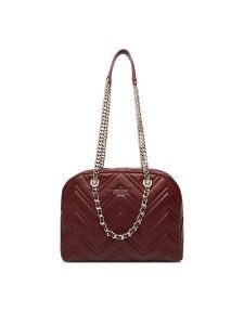Nine West Torebka CEO-ALICE-LA482-3468 Bordowy. Czerwone torebki klasyczne Nine West, bez wzorów, z materiału, bez dodatków. Za 249,99 zł.