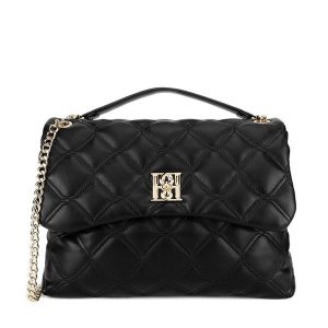 Torebka Badura. Czarne torebki klasyczne Badura, bez wzorów, bez dodatków. Za 179,99 zł.