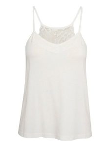 Cream Top "Trulla" w kolorze białym rozmiar: XS. Białe topy Cream, xs, bez wzorów, z koronki, bez kołnierzyka, bez ramiączek. Za 56,99 zł.