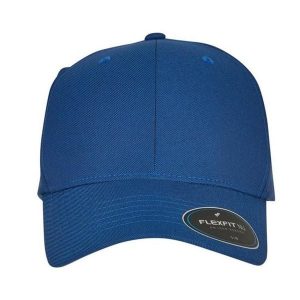 Czapka Z Daszkiem NU. Niebieskie czapki FLEXFIT, bez wzorów. Za 119,99 zł.