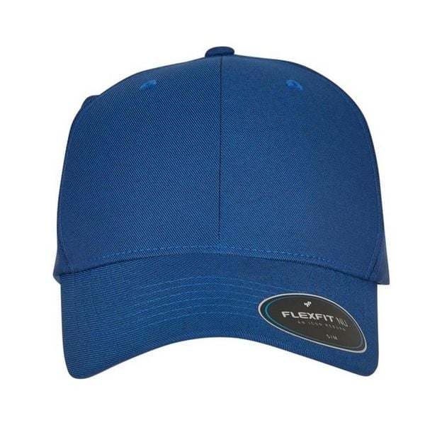 Czapka Z Daszkiem NU. Niebieskie czapki FLEXFIT, bez wzorów. Za 97,99 zł.