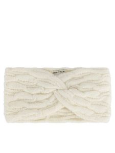 Jenny Fairy Opaska materiałowa 4W3-007-AW24 Biały. Białe rękawiczki Jenny Fairy, bez wzorów, z materiału. Za 29,99 zł.