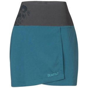 Damskie spódnico-spodenki Rafiki Mandrea. Niebieskie szorty RAFIKI, bez wzorów, sportowe. Za 299,70 zł.