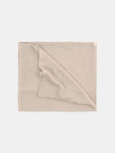 Chusta - beżowy. Brązowe apaszki i chusty Sinsay, bez wzorów. Za 15,99 zł.