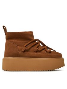 Inuikii Śniegowce Classic Low Platform 75204-004 Brązowy. Brązowe buty zimowe Inuikii, ze skóry, bez obcasa, bez zapięcia. Za 729,99 zł.