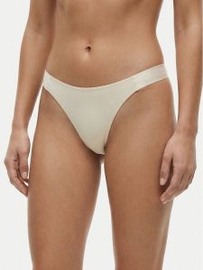 Guess Stringi O6GE05 KE831 Biały. Białe stringi Guess, z aplikacjami. Za 89,99 zł.