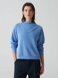 OPUS Bluza w kolorze niebieskim rozmiar: 40. Niebieskie bluzy Opus, bez wzorów, bez kaptura. Za 192,33 zł.