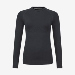 Koszulka z długim rękawem damska FLEX Seamless LS. Czarne bluzki Head, l, bez wzorów, sportowe, bez kołnierzyka, bez ramiączek. W wyprzedaży za 225,50 zł.