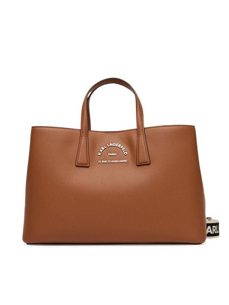 KARL LAGERFELD Torebka A3W30315 Brązowy. Brązowe torebki klasyczne KARL LAGERFELD, bez wzorów, ze skóry, bez dodatków. Za 669,99 zł.