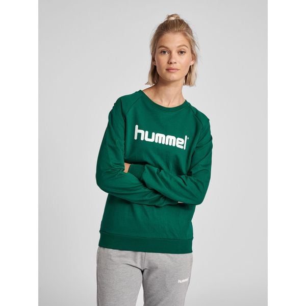 Bluza do piłki ręcznej damska Hummel Go Cotton Logo Sweatshirt Woman. Białe bluzy Hummel, s, bez wzorów, bez kaptura. Za 169,00 zł.