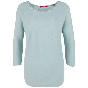 S.Oliver Panie Sweter 04.899.61.4785.6103 Dusty Mint (Rozmiar 36). Swetry klasyczne marki s.Oliver. W wyprzedaży za 100,00 zł.