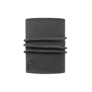 Komin wielofunkcyjny z wełny merynosów Buff Merino Heavyweight. Szare szaliki Buff, bez wzorów, z wełny. Za 168,00 zł.