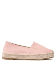 Jenny Fairy Espadryle WSS990-106 Różowy. Czerwone espadryle Jenny Fairy, bez wzorów, z materiału, bez obcasa. Za 99,99 zł.