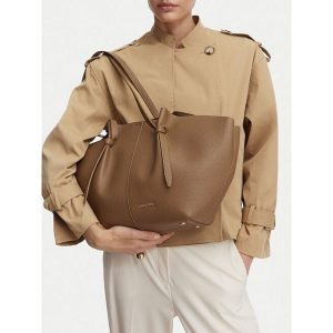 Torebka GINO ROSSI. Brązowe shopper bag Gino Rossi, bez wzorów, bez dodatków. Za 229,99 zł.