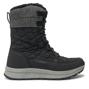 Śniegowce Alpine Pro. Czarne buty zimowe Alpine Pro, bez obcasa, bez zapięcia. Za 459,99 zł.