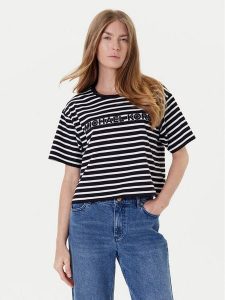 MICHAEL Michael Kors T-Shirt MT551R9HM7 Czarny Relaxed Fit. Czarne t-shirty MICHAEL Michael Kors, l, bez wzorów, z bawełny, bez kołnierzyka, bez ramiączek. Za 289,99 zł.