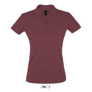Damska koszulka polo Sol's Perfect. Brązowe bluzki SOL'S, s, bez wzorów, bez kołnierzyka, bez ramiączek. Za 109,00 zł.