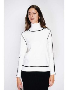 William de Faye Golf w kolorze białym rozmiar: 36. Białe golfy William de Faye, bez wzorów, z kaszmiru. Za 113,63 zł.