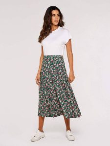 Apricot Spódnica w kolorze zielonym rozmiar: XS. Zielone spódnice Apricot, na co dzień, xs, bez wzorów, z wiskozy, maxi. Za 78,99 zł.