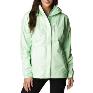 Kurtka przeciwdeszczowa turystyczna damska Columbia Pouring Adventure II Jacket. Kurtki Columbia, m, bez wzorów, bez kaptura. Za 306,35 zł.