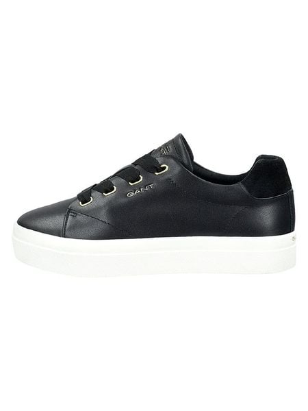 GANT Footwear Skórzane sneakersy "Avona" w kolorze czarnym rozmiar: 39. Niebieskie trampki GANT Footwear, bez wzorów, bez zapięcia. Za 329,95 zł.