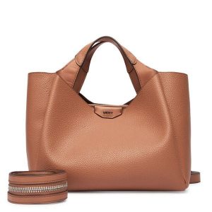 Torebka DKNY. Brązowe torebki klasyczne DKNY, bez wzorów, bez dodatków. Za 659,99 zł.