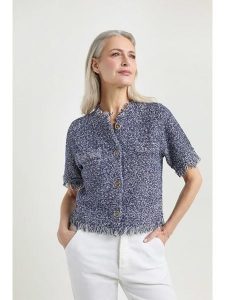 Josephine & Co Kardigan "Joosje" w kolorze granatowym rozmiar: XL. Niebieskie kardigany Josephine & Co, xl, bez wzorów, z wełny, bez ramiączek. Za 304,99 zł.