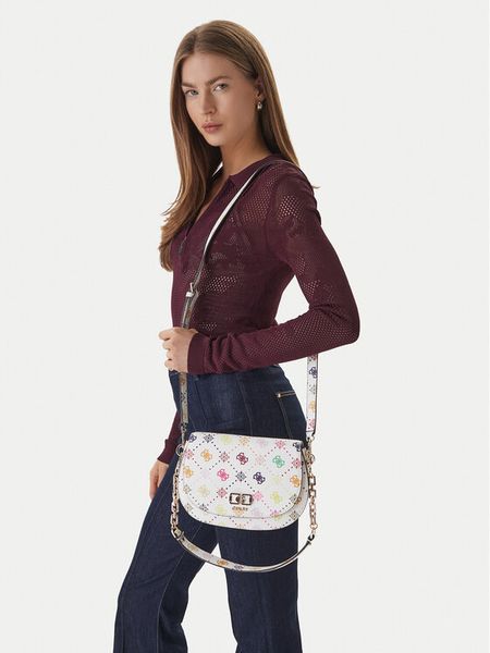 Guess Torebka HWGM99 28200 Biały. Białe torebki klasyczne Guess, z aplikacjami, ze skóry, bez dodatków. Za 659,99 zł.