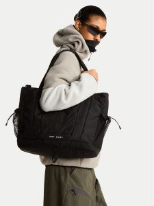 The North Face Torebka NF0A8JCFJK31 Czarny. Czarne shopper bag The North Face, bez wzorów, z materiału, bez dodatków. Za 449,99 zł.