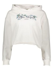 Pepe Jeans Bluza w kolorze białym rozmiar: S. Białe bluzy Pepe Jeans, s, bez wzorów, z jeansu, z kapturem. Za 127,65 zł.