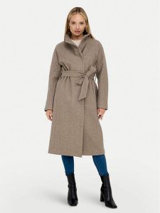 ONLY Płaszcz przejściowy Emma 15234634 Beżowy Regular Fit. Brązowe płaszcze ONLY, l, bez wzorów, z syntetyku, bez kaptura. Za 379,99 zł.