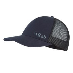 Czapka z daszkiem bawełniana Rab Trucker Logo Cap. Szare czapki RAB, bez wzorów, z bawełny, sportowe. Za 119,99 zł.
